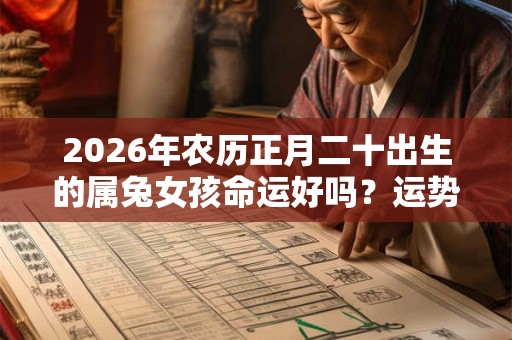 2026年农历正月二十出生的属兔女孩命运好吗？运势分析
