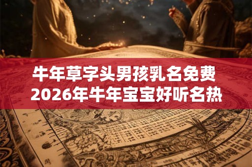 牛年草字头男孩乳名免费 2026年牛年宝宝好听名热门 牛年草字头男孩乳名免费 2026年牛年宝宝好听名热门