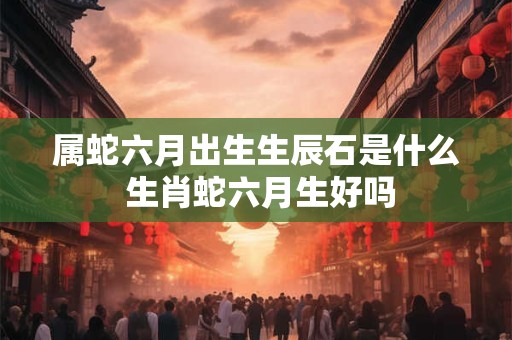 属蛇六月出生生辰石是什么 生肖蛇六月生好吗
