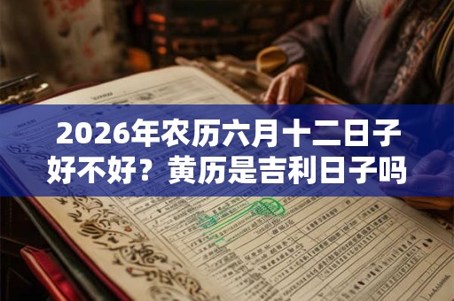 2026年农历六月十二日子好不好？黄历是吉利日子吗？