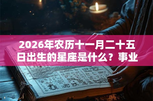 2026年农历十一月二十五日出生的星座是什么?事业运好吗? 2026年农历十一月二十五日出生的星座是什么?事业运好吗?