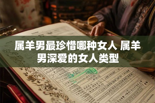 属羊男最珍惜哪种女人 属羊男深爱的女人类型