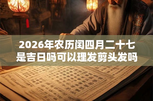2026年农历闰四月二十七是吉日吗可以理发剪头发吗? 2026年农历闰四月二十七是吉日吗可以理发剪头发吗?