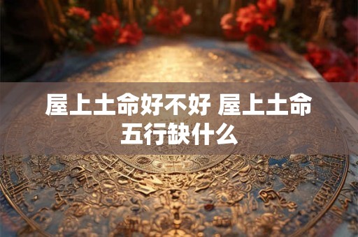 屋上土命好不好 屋上土命五行缺什么