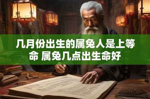 几月份出生的属兔人是上等命 属兔几点出生命好