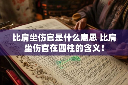 比肩坐伤官是什么意思 比肩坐伤官在四柱的含义！