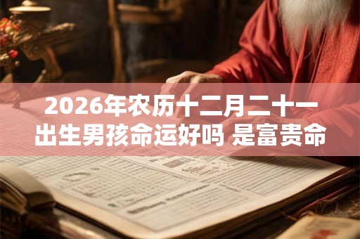 2026年农历十二月二十一出生男孩命运好吗 是富贵命吗