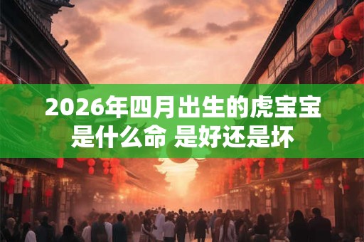 2026年四月出生的虎宝宝是什么命 是好还是坏
