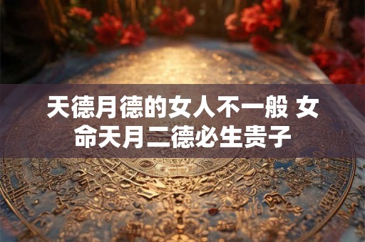 天德月德的女人不一般 女命天月二德必生贵子