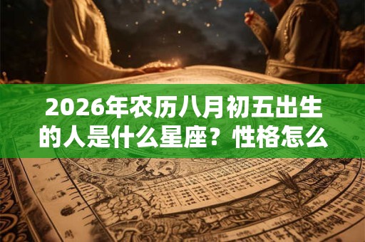 2026年农历八月初五出生的人是什么星座？性格怎么样？