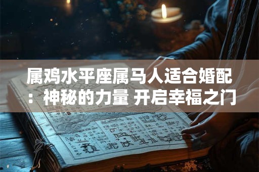 属鸡水平座属马人适合婚配：神秘的力量 开启幸福之门