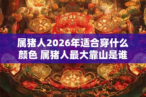 属猪人2026年适合穿什么颜色 属猪人最大靠山是谁 属猪人2026年适合穿什么颜色 属猪人最大靠山是谁
