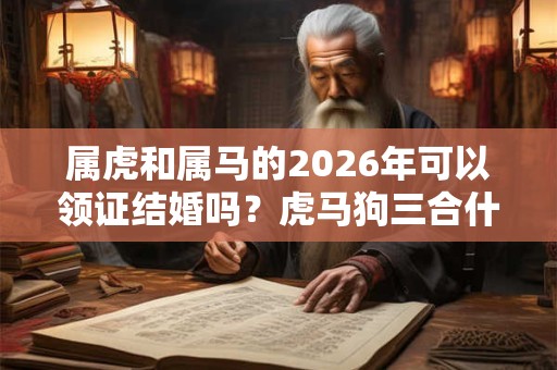 属虎和属马的2026年可以领证结婚吗？虎马狗三合什么意思