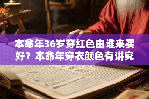 本命年36岁穿红色由谁来买好？本命年穿衣颜色有讲究吗？