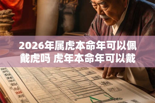 2026年属虎本命年可以佩戴虎吗 虎年本命年可以戴老虎吗