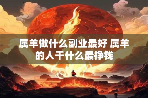 属羊做什么副业最好 属羊的人干什么最挣钱