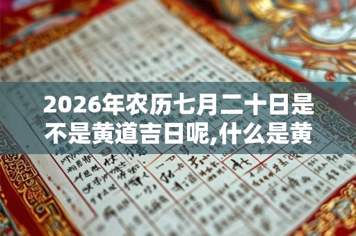 2026年农历七月二十日是不是黄道吉日呢,什么是黄道吉日? 2026年农历七月二十日是不是黄道吉日呢,什么是黄道吉日?
