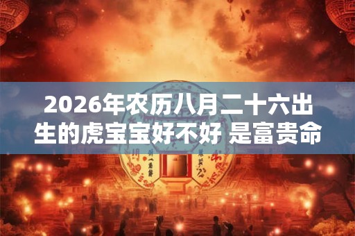 2026年农历八月二十六出生的虎宝宝好不好 是富贵命吗
