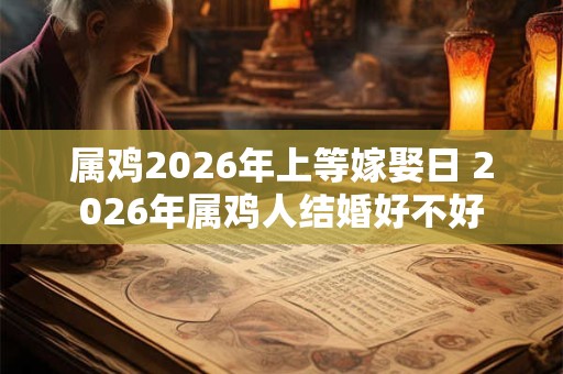 属鸡2026年上等嫁娶日 2026年属鸡人结婚好不好