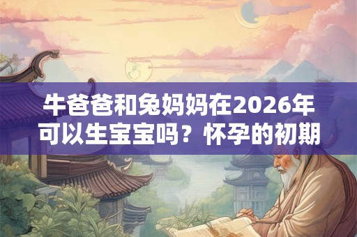 牛爸爸和兔妈妈在2026年可以生宝宝吗？怀孕的初期症状？