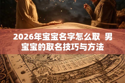 2026年宝宝名字怎么取  男宝宝的取名技巧与方法