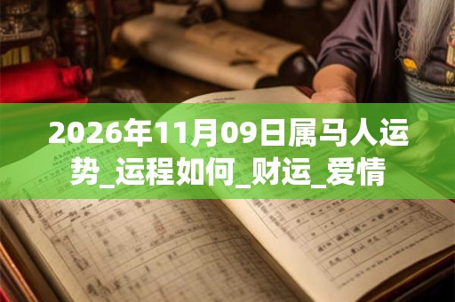2026年11月09日属马人运势_运程如何_财运_爱情