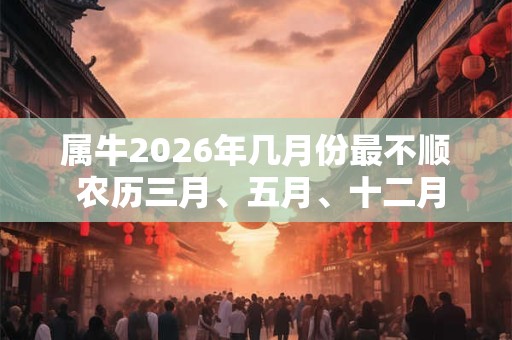 属牛2026年几月份最不顺 农历三月、五月、十二月