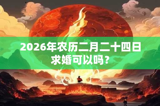 2026年农历二月二十四日求婚可以吗？