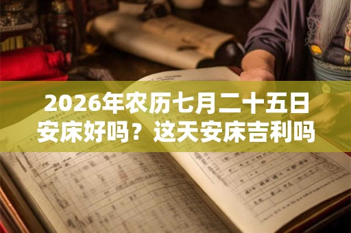 2026年农历七月二十五日安床好吗？这天安床吉利吗？