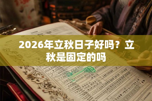 2026年立秋日子好吗？立秋是固定的吗