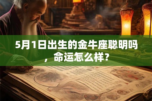 5月1日出生的金牛座聪明吗，命运怎么样？