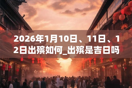 2026年1月10日、11日、12日出殡如何_出殡是吉日吗