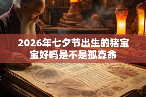 2026年七夕节出生的猪宝宝好吗是不是孤寡命