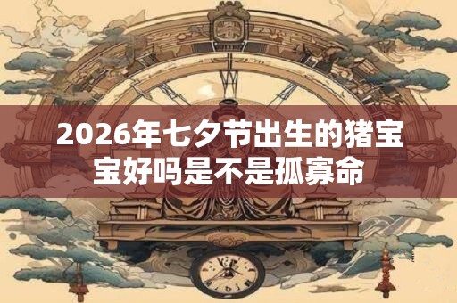 2026年七夕节出生的猪宝宝好吗是不是孤寡命