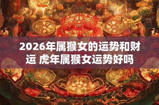 2026年属猴女的运势和财运 虎年属猴女运势好吗