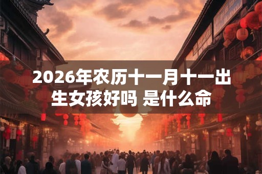 2026年农历十一月十一出生女孩好吗 是什么命
