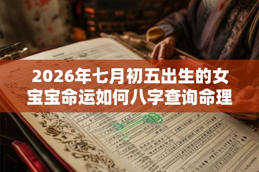 2026年七月初五出生的女宝宝命运如何八字查询命理