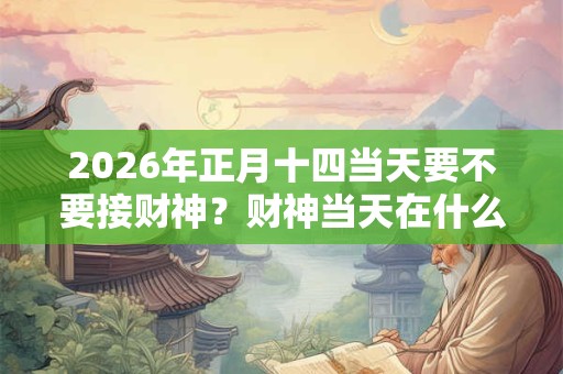 2026年正月十四当天要不要接财神？财神当天在什么方位？