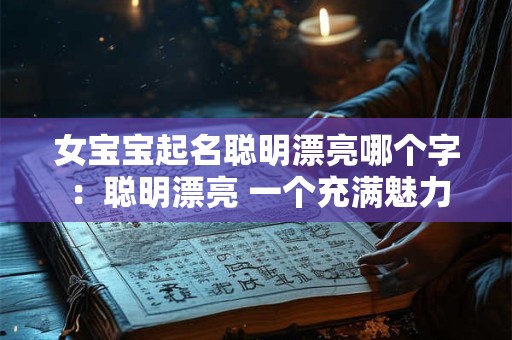 女宝宝起名聪明漂亮哪个字 ：聪明漂亮 一个充满魅力的名字