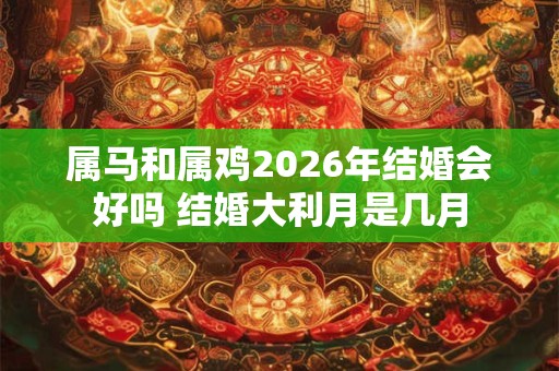 属马和属鸡2026年结婚会好吗 结婚大利月是几月