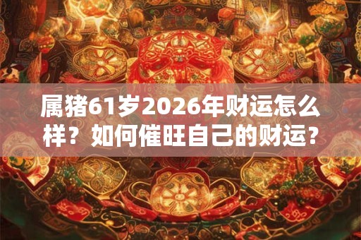属猪61岁2026年财运怎么样？如何催旺自己的财运？