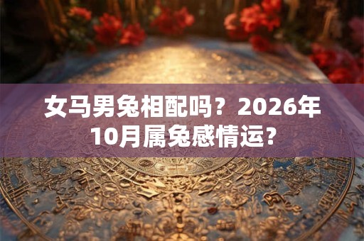 女马男兔相配吗？2026年10月属兔感情运？