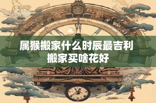 属猴搬家什么时辰最吉利 搬家买啥花好