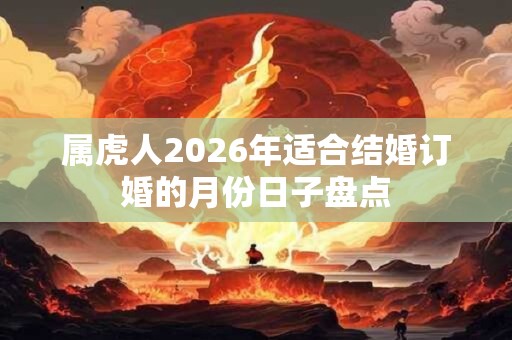 属虎人2026年适合结婚订婚的月份日子盘点
