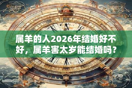 属羊的人2026年结婚好不好，属羊害太岁能结婚吗？