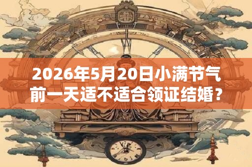 2026年5月20日小满节气前一天适不适合领证结婚？
