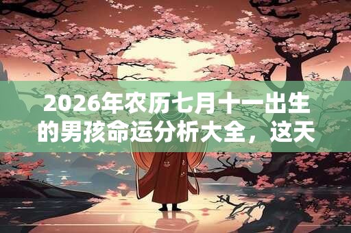 2026年农历七月十一出生的男孩命运分析大全，这天出生好吗？