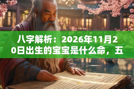 八字解析：2026年11月20日出生的宝宝是什么命，五行缺什么