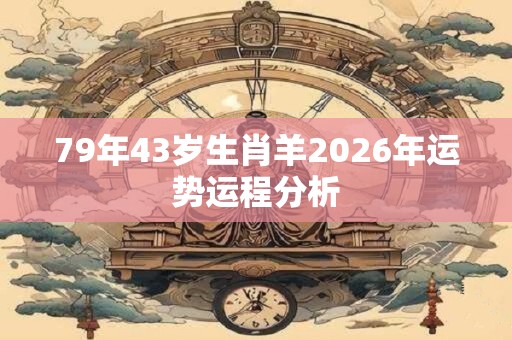 79年43岁生肖羊2026年运势运程分析