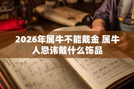 2026年属牛不能戴金 属牛人忌讳戴什么饰品